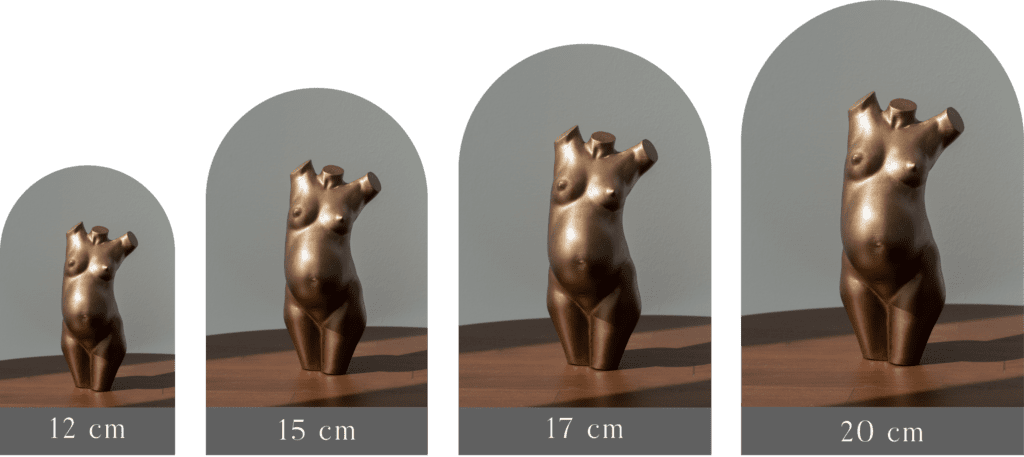 Zwangerschapsbeeld geprint maten